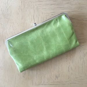 Green clutch wallet